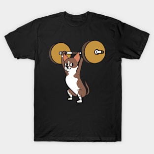 The snatch weightlifting Chihuahua T-Shirt